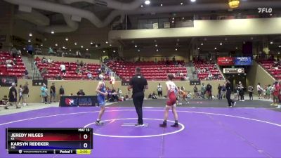 113 lbs Champ. Round 1 - Jeredy Nilges, KS vs Karsyn Redeker, MO