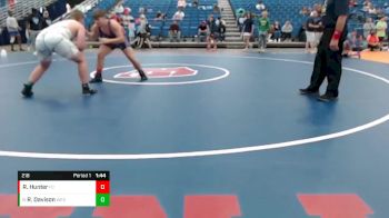 218 lbs Cons. Round 2 - Riley Davison, Westfield vs Ray Hunter, Franklin Central