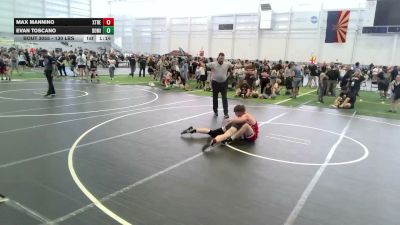 130 lbs Semifinal - Evan Toscano, Dominate WC vs Max Mannino, Xtreme Couture