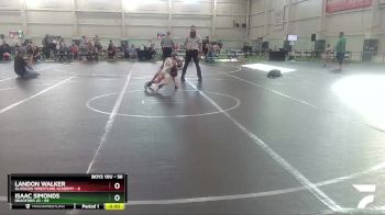 56 lbs Round 3 - Landon Walker, Glasgow Wrestling Academy vs Isaac Simonds, Bradford JO