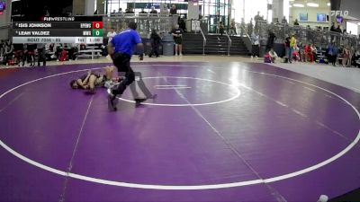 85 lbs Round 2 - Isis Johnson, El Paso Enforcers Wrestling Club vs Leah Valdez, Mission Wrestling Club