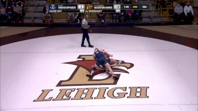 184 pounds - Hunter Johns (Navy) vs AJ Burkhart (Lehigh)