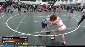 92 lbs Quarterfinal - Cole Caniglia, NE vs Conner Whitely, OH