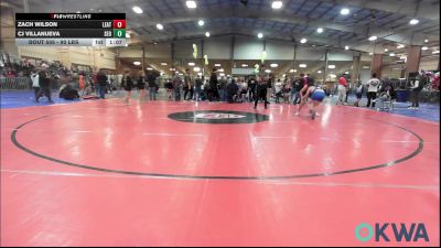 90 lbs Round Of 16 - Zach Wilson, Leatherneck Wrestling Club vs CJ Villanueva, SEO Wrestling Club