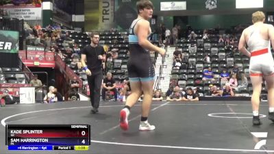 187 lbs Semifinal - Kade Splinter, WI vs Sam Harrington, PA