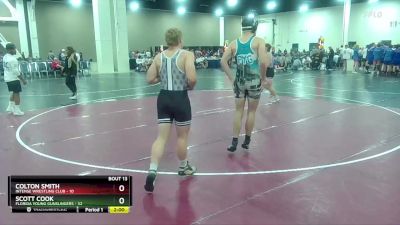 165 lbs Round 5 (6 Team) - Colton Smith, Intense Wrestling Club vs Scott Cook, Florida Young Gunslingers