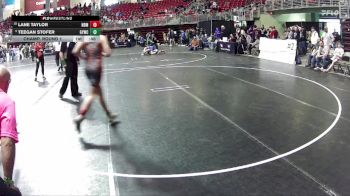 140 lbs Champ. Round 1 - Lane Taylor, North Bend Matcats vs Teegan Stofer, Gretna Youth Wrestling Club