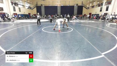 189 lbs Semifinal - Adam Waters, Faith Christian Academy vs Kaleb Jackson, St. Joseph Regional