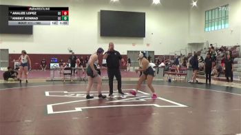 180 lbs 1st Place Match - Kinsey Konrad, Cerritos College vs Analize Lopez, Cerritos College