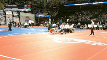 120 Class 4 lbs Champ. Round 1 - Colton Russell, North Point vs Karsyn Redeker, Staley