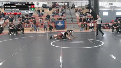 165 lbs Cons. Round 3 - Brock Evans, Fairmont State vs Jeremy Quezada, Felician