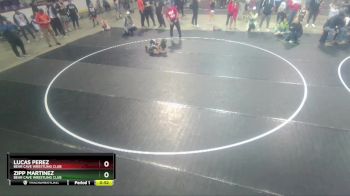 49 lbs Quarterfinal - Lucas Perez, Bear Cave Wrestling Club vs Zipp Martinez, Bear Cave Wrestling Club