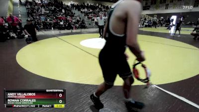 63 lbs Quarterfinal - Rowan Corrales, Rough House Wrestling vs Andy Villalobos, Monster Garage