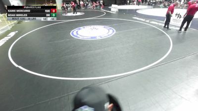 58 lbs Cons. Quarters - Kaine Mercurio, Peterson Grapplers Wrestling Club vs Noah Mireles, Scotsmen Wrestling Club