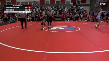 140 lbs 1st Place Match - Andelyn Cabalka, East Buchanan vs Josie Dean, Columbus Catholic, Waterloo