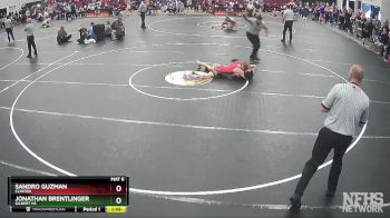 3A 144 lbs Quarterfinal - Sandro Guzman, Clinton vs Jonathan Brentlinger, Gilbert Hs