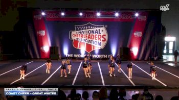 Coast Cheer - Great Whites [2026 L3 Junior - Flex Day 1] 2026 NCA Toms River Classic