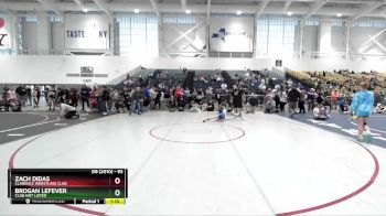 93 lbs Quarterfinal - Zach Didas, Clarence Wrestling Club vs Brogan LeFever, Club Not Listed