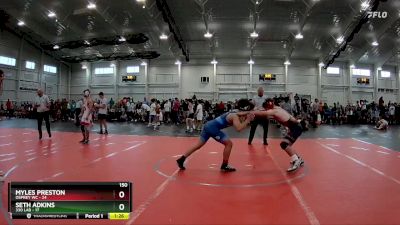 150 lbs Round 2 (4 Team) - Seth Adkins, 330 Lab vs Myles Preston, Osprey WC