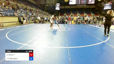 175 lbs Rnd Of 32 - Jonathan Sims, OH vs Evanangelo Mercado, FL