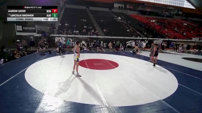120 lbs Cons. Semis - Aaron Goss, Nevada vs Lincoln Brower, Alaska