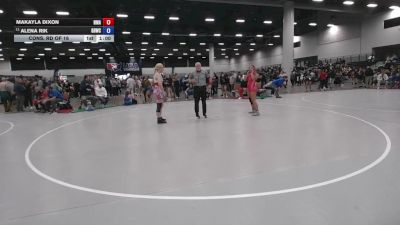 145 lbs Cons. Rd Of 16 - Makayla Dixon, Nebraska Wrestling Academy vs Alena Rik, Golden Bears Wrestling Club