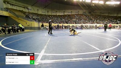 88 lbs Quarterfinal - Vanessa Farmer, Lions Wrestling Academy vs Kayden Carver, D3 Wrestling Cluib