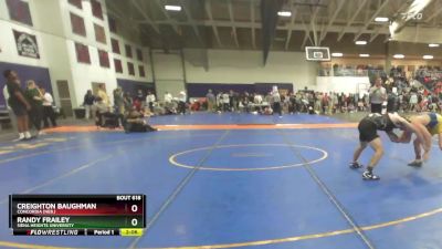 141 lbs Champ. Round 3 - Creighton Baughman, Concordia (Neb.) vs Randy Frailey, Siena Heights University