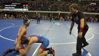 120 lbs Round 1 - Deacon Meyers, West Salem Bangor vs Brecken Bral, Moyer Elite
