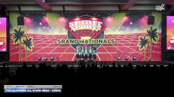 The California All Stars-Mesa - Vogue [2026 L1 Senior - Small Day 2] 2026 Spirit Sports Grand Nationals