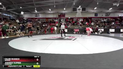 285 lbs Champ. Round 1 - Caleb Wunsch, Newman vs Andrew Dupree, Davenport