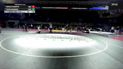 113 lbs Quarterfinal - Titus Khamjoi, St. Mary`s vs Brock Bogetti, Tracy