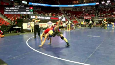 3A-138 lbs Champ. Round 2 - Will McDermott, North Scott vs Nicholas Wise, Marshalltown