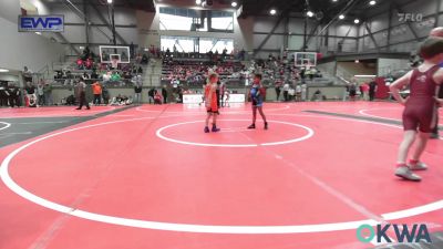 46 lbs Rr Rnd 5 - Audrena Bryson, Hennessey Takedown Club vs Evelyn Shimonek, Pawhuska Elks Takedown