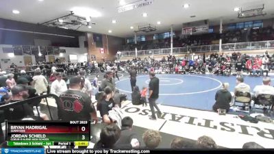 138 lbs Cons. Round 6 - Jordan Schield, Coeur D`Alene High School vs Bryan Madrigal, Sunnyside