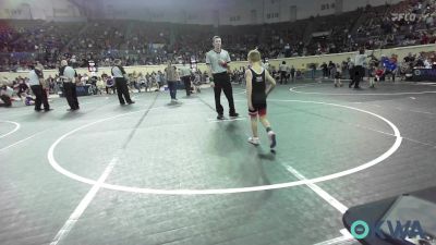 60 lbs Round Of 32 - Keylen Wyatt, Perkins vs Jett Hinz, Weatherford Youth Wrestling