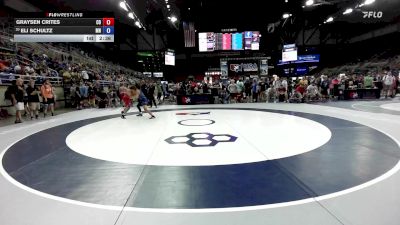 126 lbs Cons. Rd Of 64 - Graysen Crites, CO vs Eli Schultz, MN