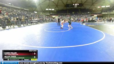 108 lbs Cons. Round 2 - Casen Miller, Yelm Junior Wrestling vs McCoy Davis, Federal Way Spartans Wrestling