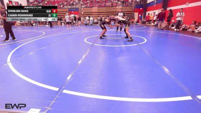 126 lbs Consi Of 8 #2 - Sterling Bass, Glenpool vs Caden Rodriguez, Sand Springs HS