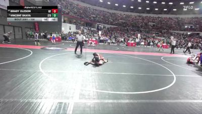 100 lbs Champ. Round 1 - Brady Oleson, Winneconne Youth vs Vincent Skaya, Stratford