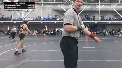 141 lbs Consi Of 16 #2 - Sebastian Ortega, Princeton vs Nico Fanella, Pitt - UnAttached