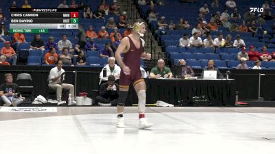 133 lbs Quarters & 1st Wb (16 Team) - Ben Davino, Ohio State vs Chris Cannon, Minnesota