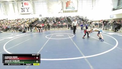 70 lbs Quarterfinal - Judson Reed, LeRoy Wrestling Club vs Gideon Gabler, Franklinville Wrestling Club