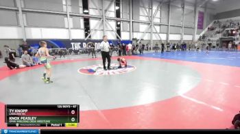 67 lbs Semifinal - Knox Peasley, Omak Wrecking Crew Wrestling vs Ty Knopp, Lakeland WC