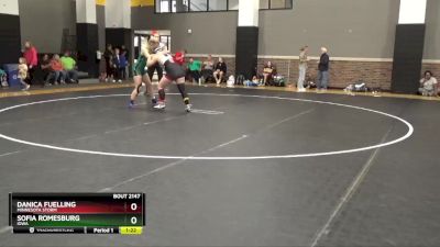 155 lbs 3rd Place Match - Sofia Romesburg, Iowa vs Danica Fuelling, Minnesota Storm