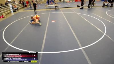 126 lbs 3rd Place Match - Anthony Nichols, Edina Wrestling Association vs Ashton Charmoli, St. Francis Gladiators Wrestling Club