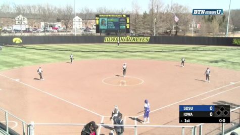 South Dakota State at Iowa - 2018 Big Ten Softball Game 1
