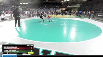 86 lbs 3rd Place Match - Lyric Saldana, Tri-Town Bullyz Wrestling vs Jayden Renard, Sua Sponte Wrestling Club