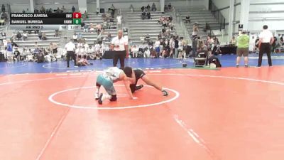 126 lbs Rr Rnd 2 - Francisco Juvera, Doughboy Black - HSB vs Samuel Burega, Hammer Wrestling Club - HSB