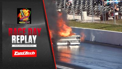 Randy Blackmon's Big Fire in Outlaw 632 at the Snowbird Outlaw Nationals